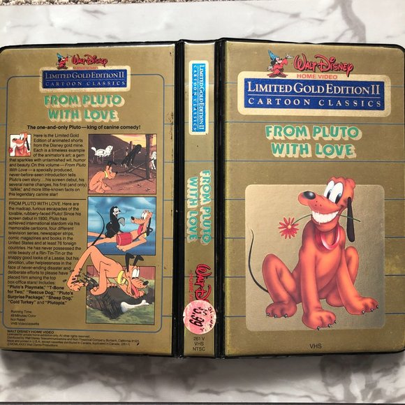 From Pluto With Love VHS Disney Limited Gold Edition II Cartoon Classics 1985 - Picture 7 of 10